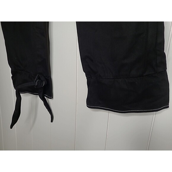 Lovers + Friends Pants Medium Black High Rise Tie Waist Midvale Revolve *FLAW - Picture 8 of 12